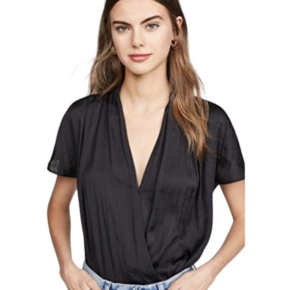 Revolve Paige Dijon thong satin bodysuit NWT - Picture 5 of 12